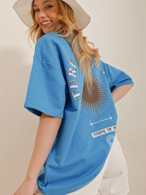 Majica Trend Alaçatı Stili plava