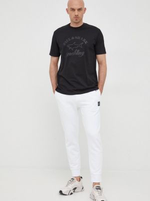 Spodnie dresowe Armani Exchange, biały