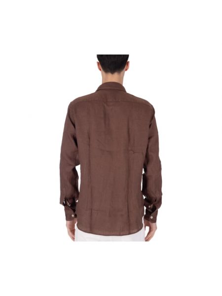 Camisa de lino Altea marrón