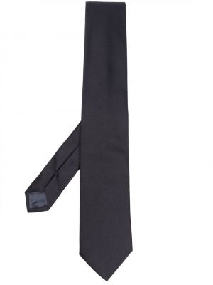 Cravate à imprimé en jacquard Emporio Armani bleu