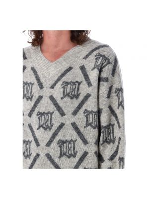 Dzianinowy sweter z wzorem argyle Misbhv