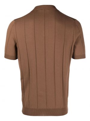 Medvilninis polo marškinėliai Fileria ruda