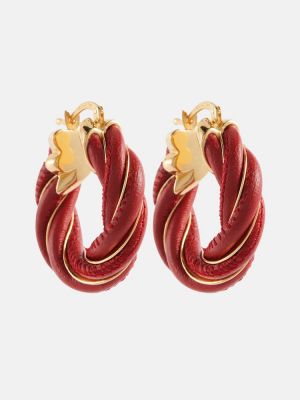 Boucles d'oreilles à boucle plaquées or Bottega Veneta