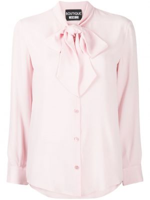 Camisa con lazo Boutique Moschino rosa
