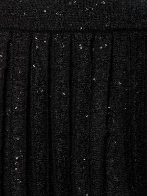 Plisované mini sukně Self-portrait černé