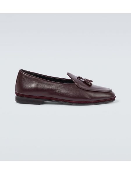 Skinn loafers Rubinacci burgund