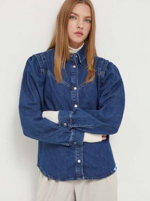 Cămășă de blugi Karl Lagerfeld Jeans albastru