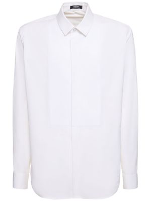Camisa de algodón Versace blanco