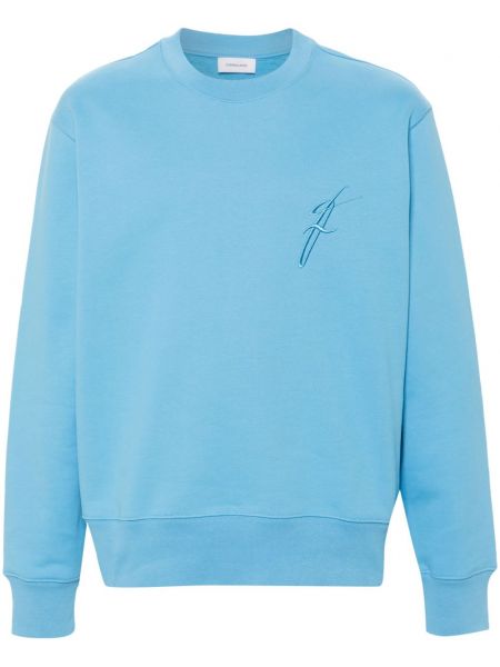 Broderet sweatshirt Ferragamo blå