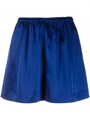 Shorts en satin Y-3 bleu