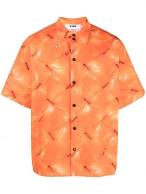 Skjorta Msgm orange