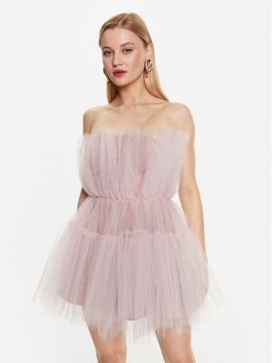 Коктейлна рокля Kontatto розово