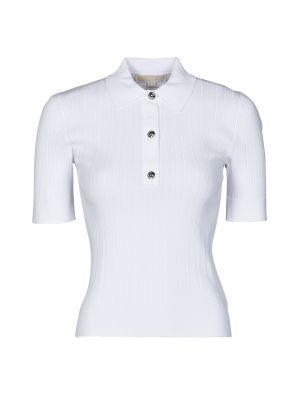 Polo majica s gumbima kratki rukavi Michael Michael Kors bijela