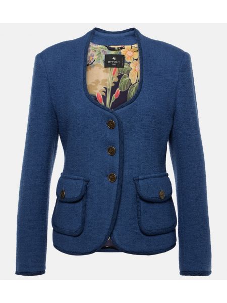 Ull blazer Etro blå