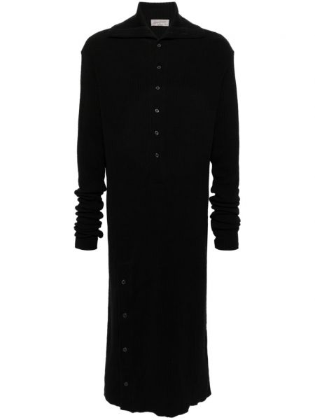Βαμβακερός πουλόβερ Yohji Yamamoto μαύρο