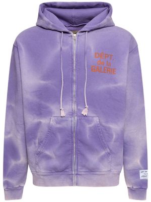 Kapučdžemperis ar rāvējslēdzēju Gallery Dept. violets