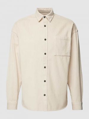 Koszula sztruksowa Jack & Jones biała
