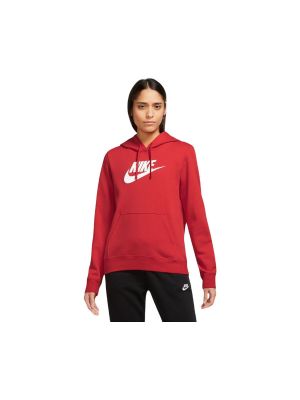 Fleece pulóver Nike piros
