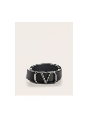 Cinturón de cuero Valentino negro