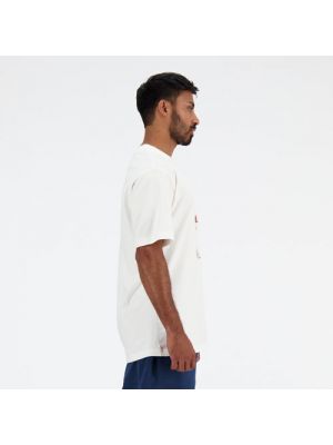 T-shirt en coton New Balance blanc