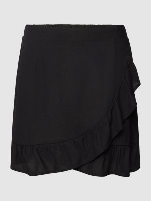 Mini spódniczka z falbankami Vero Moda czarna
