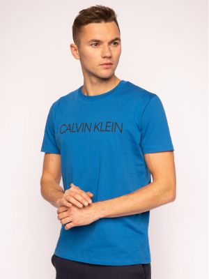 Priliehavé tričko Calvin Klein Swimwear modrá