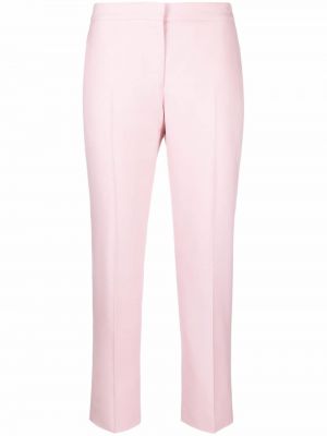Укороченные брюки со средней посадкой Alexander Mcqueen, розовый