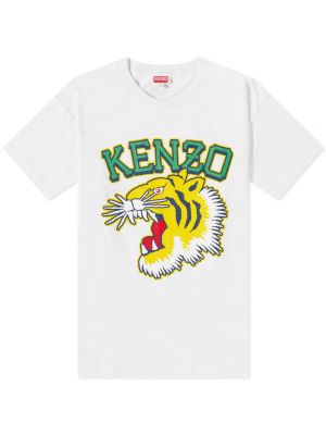 Тигровая футболка Kenzo белая