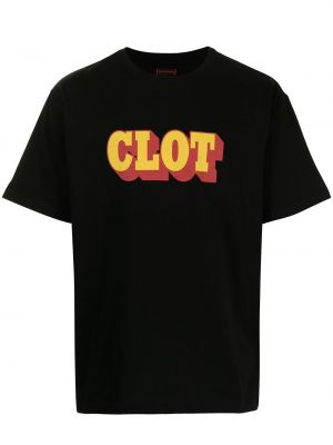 Camiseta con estampado Clot negro