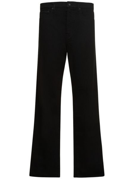 Bavlnené džínsy s rovným strihom Kenzo Paris čierna