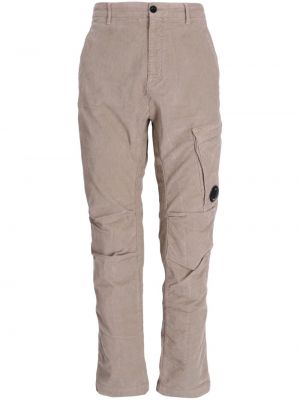 Карго панталони от рипсено кадифе C.p. Company бежово