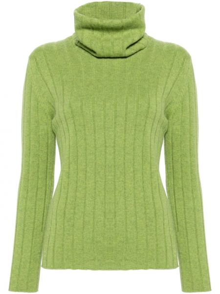 Kašmírový sveter Chanel Pre-owned zelená