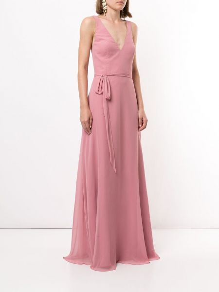 Sukienka bez rękawów Marchesa Notte Bridesmaids różowa