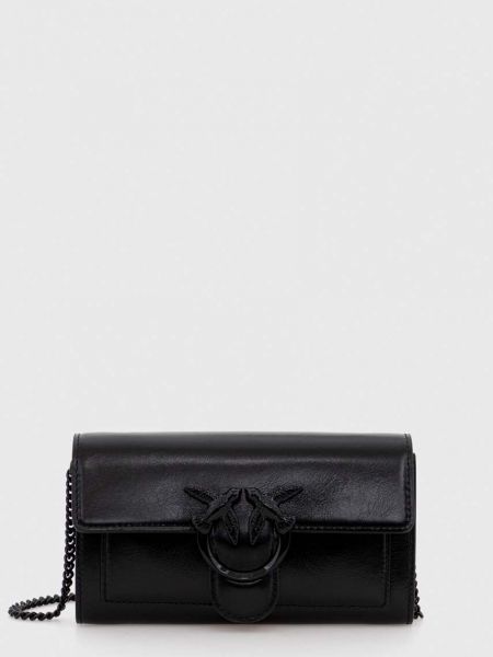 Usnjena denarnica Pinko črna