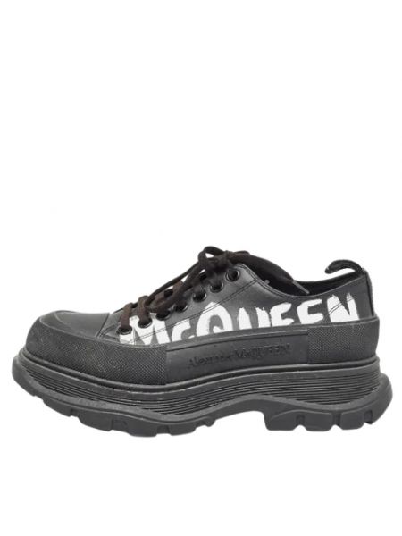 Sneakersy skórzane Alexander Mcqueen Pre-owned czarne
