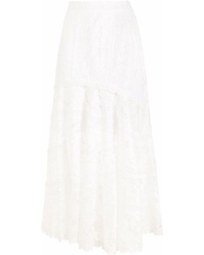 Midi sukně Martha Medeiros, bílá