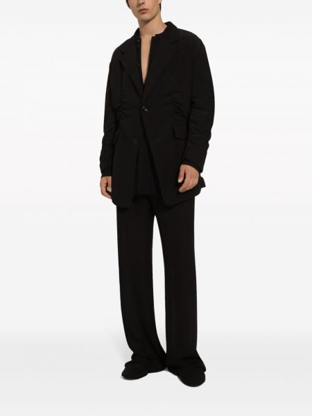 Šilkinė marškiniai Dolce & Gabbana juoda