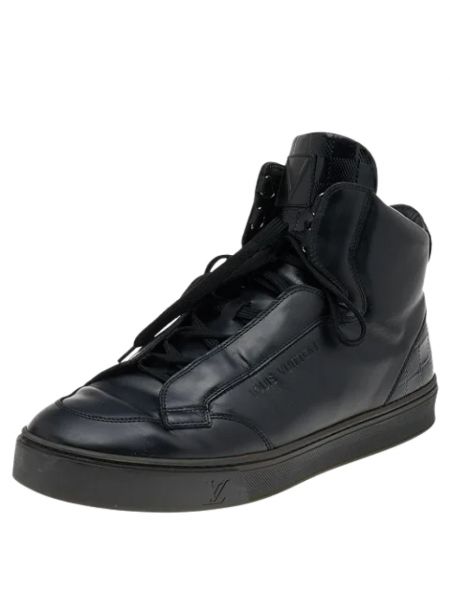 Sneakersy skórzane Louis Vuitton Vintage czarne