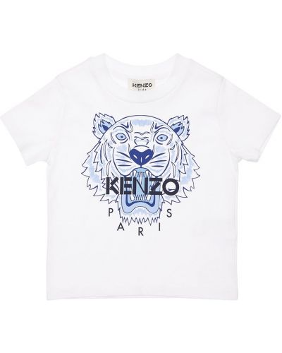 Хлопковая футболка с принтом Kenzo Kids