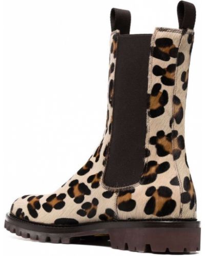 Leopardí kotníkové boty Scarosso