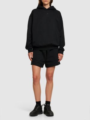 Džerzej mikina s kapucňou Adidas Originals čierna