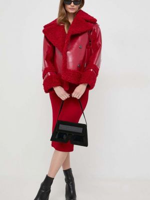 Kurtka przejściowa oversize Karl Lagerfeld czerwona