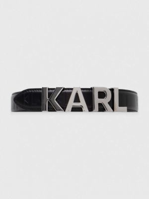Curea din piele Karl Lagerfeld negru
