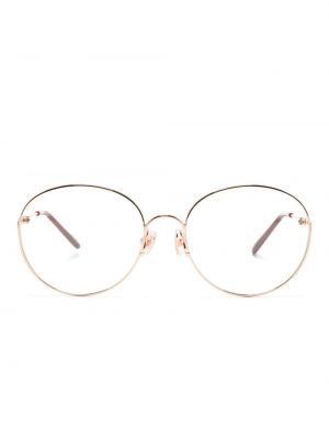 Okulary oversize Chloé Eyewear złote