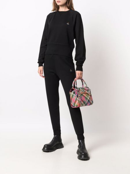 Pantalones de chándal con bordado Vivienne Westwood negro