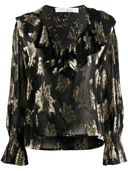 Blusa de flores con estampado Iro negro