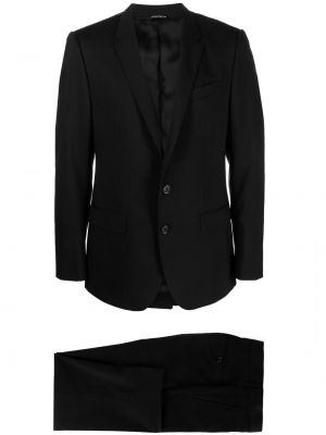 Gyapjú öltöny Dolce & Gabbana fekete