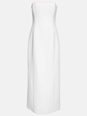 Vlněné dlouhé šaty Gabriela Hearst bílé