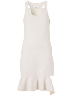 Φόρεμα πέπλουμ Burberry λευκό