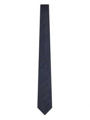 Cravată de mătase Emporio Armani albastru
